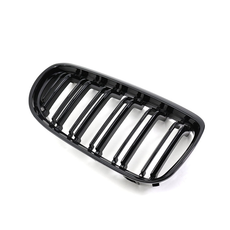Automotive Gloss Black Dual Slat Inserts Front Bumper Mesh Grille Car Front Grille Fit for BMW 3Series E90 2008-2011