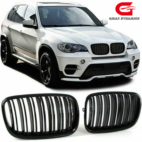 Auto Parts Gloss Black Dual Slat Universal Front Bumper Mesh Grille Car Front Grille Fit for BMW Series X5 E70 2008-2014,www.hongyangcorp.com,Auto Parts Gloss Black Dual Slat Universal Front Bumper Mesh Grille Car Front Grille Fit for BMW Series X5 E70 2008-2014