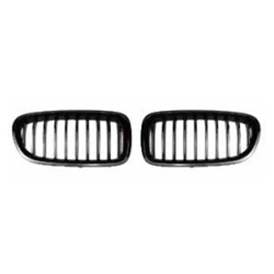 Auto Spare Parts Car Front Bumper Grille Bodykit for BMW 5Series F10 F18  Modified to M-Tech 2011-2017 Single Slat Gloss Black