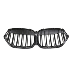 Auto Body Kits Matte Black Dual Slat Front Bumper Mesh Guards Grille Car Front Grille Fit for BMW Series X1 F49 2016