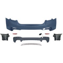 Auto Spare Parts Car Rear Bumper Assy Rear Diffuser Bodykit for BMW 5Series G30 G38 Modified to M-Tech 2021-2023