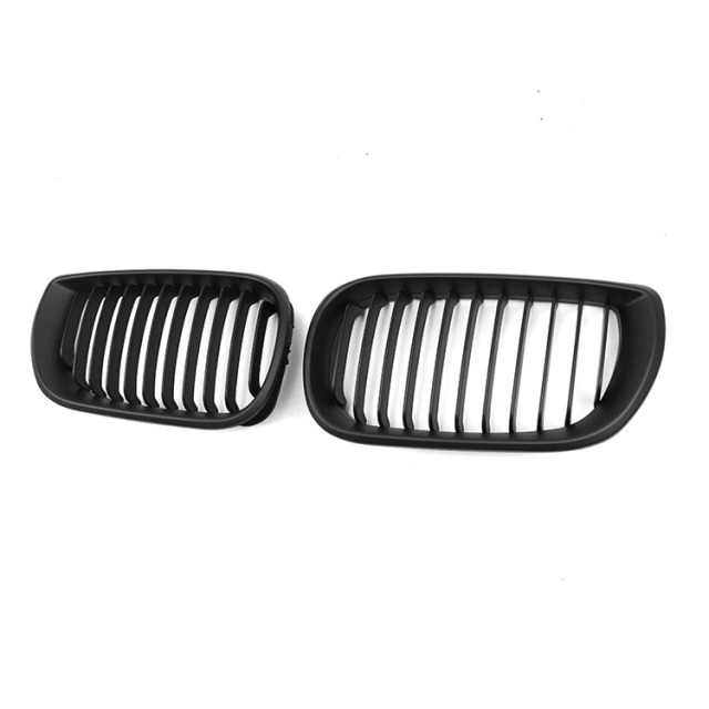 Automotive Matte Black Single Slat Custom OEM Insert Front Bumper Mesh Grille Car Front Grille Fit for BMW E46 2002-2004