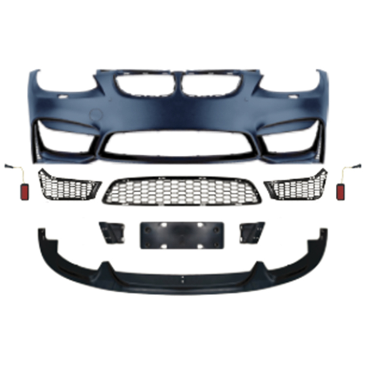 Car Body Kit Front Bumper Assy for BMW 3Series E92 Modified to M4 2006-2009 All Mesh Style