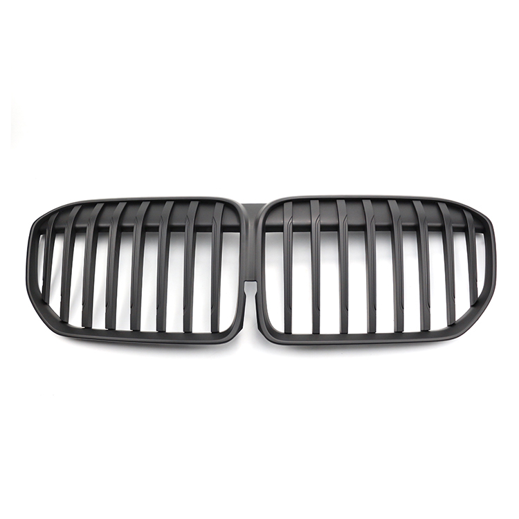 Auto Ornaments Gloss Black Single Slat Front Bumper Mesh Radiator Shutter Grille Car Front Grille Fit for BMW G11 2015