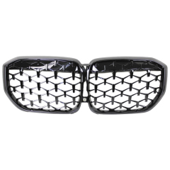Diamond All Black Front Bumper Mesh Radiator Guards Shutter Grille Car Front Grille Fit for BMWX5 X6 Series G05 2018-IN,www.hongyangcorp.com,Diamond All Black Front Bumper Mesh Radiator Guards Shutter Grille Car Front Grille Fit for BMWX5 X6 Series G05 2018-IN