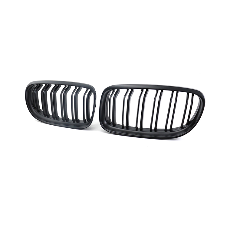 Automobile Double Slat Matte Black Front Bumper Mesh Grille Car Front Grille Fit for BMW 3 Series E90 LCI 2008-2011