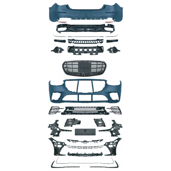 Auto Parts Car Front Bumper Grille Side Skirt Rear Bumper Body Kits for Mercedes Benz Class S W223 Upgrade to S450 2021+,www.hongyangcorp.com,Auto Parts Car Front Bumper Grille Side Skirt Rear Bumper Body Kits for Mercedes Benz Class S W223 Upgrade to S450 2021+