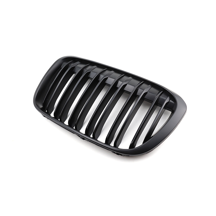 Factory Price Auto Parts M Color/Carbon Look Double Slat Car Front Bumper Mesh Grill for BMW X1 Series F48 2015