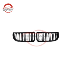 Double Single Slat Diamond Gloss Matte Black Silver Carbon Look Chrome Auto Front Grille for BMW 3 Series F30/F35 2012-IN