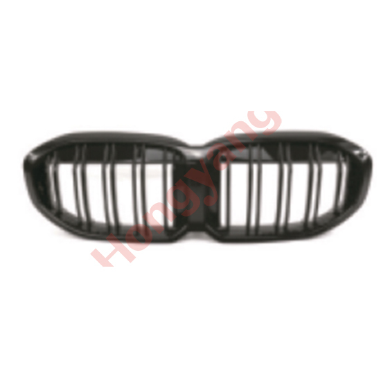Automotive Accessory Gloss Black Dual Slat Front Bumper Mesh Grille Car Front Grille Fit for BMW Series 1 F52 2020