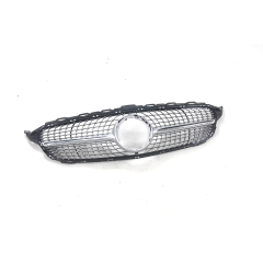 Wholesale Car Accessories Diamond Black/Silver  Mesh Car Front Grille for Mercedes Benz Class C W205 2019-IN,www.hongyangcorp.com,Wholesale Car Accessories Diamond Black/Silver  Mesh Car Front Grille for Mercedes Benz Class C W205 2019-IN