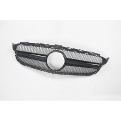 Factory Price Auto Parts AMG Black/Silver Car Mesh Front Bumper Grille for Mercedes Benz C Class W205 2015-2018,www.hongyangcorp.com,Factory Price Auto Parts AMG Black/Silver Car Mesh Front Bumper Grille for Mercedes Benz C Class W205 2015-2018