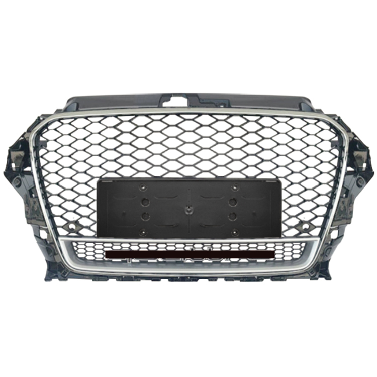 Car Auto Spare Parts Bodykit No Logo Grille for Audi A3-(2014-2016) Upgrade to RS3-(2014-2016) Style/Silver 2014 2015 2016,www.hongyangcorp.com,Car Auto Spare Parts Bodykit No Logo Grille for Audi A3-(2014-2016) Upgrade to RS3-(2014-2016) Style/Silver 2014 2015 2016