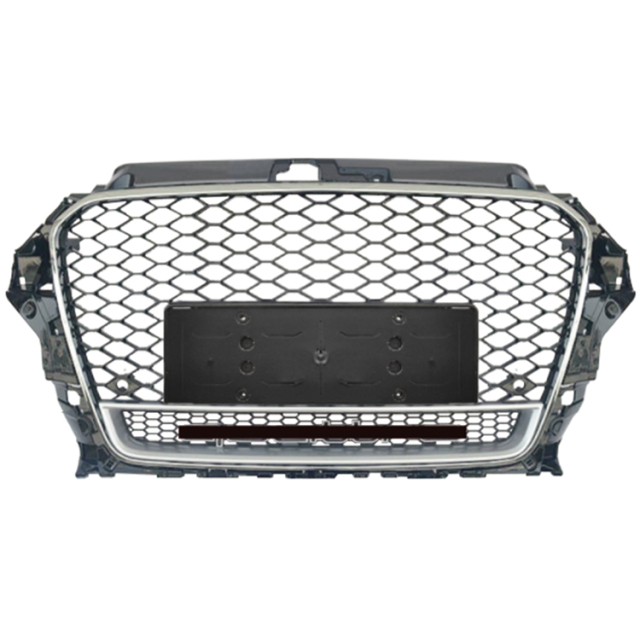 Car Auto Spare Parts Bodykit No Logo Grille for Audi A3-(2014-2016) Upgrade to RS3-(2014-2016) Style/Silver 2014 2015 2016,www.hongyangcorp.com,Car Auto Spare Parts Bodykit No Logo Grille for Audi A3-(2014-2016) Upgrade to RS3-(2014-2016) Style/Silver 2014 2015 2016
