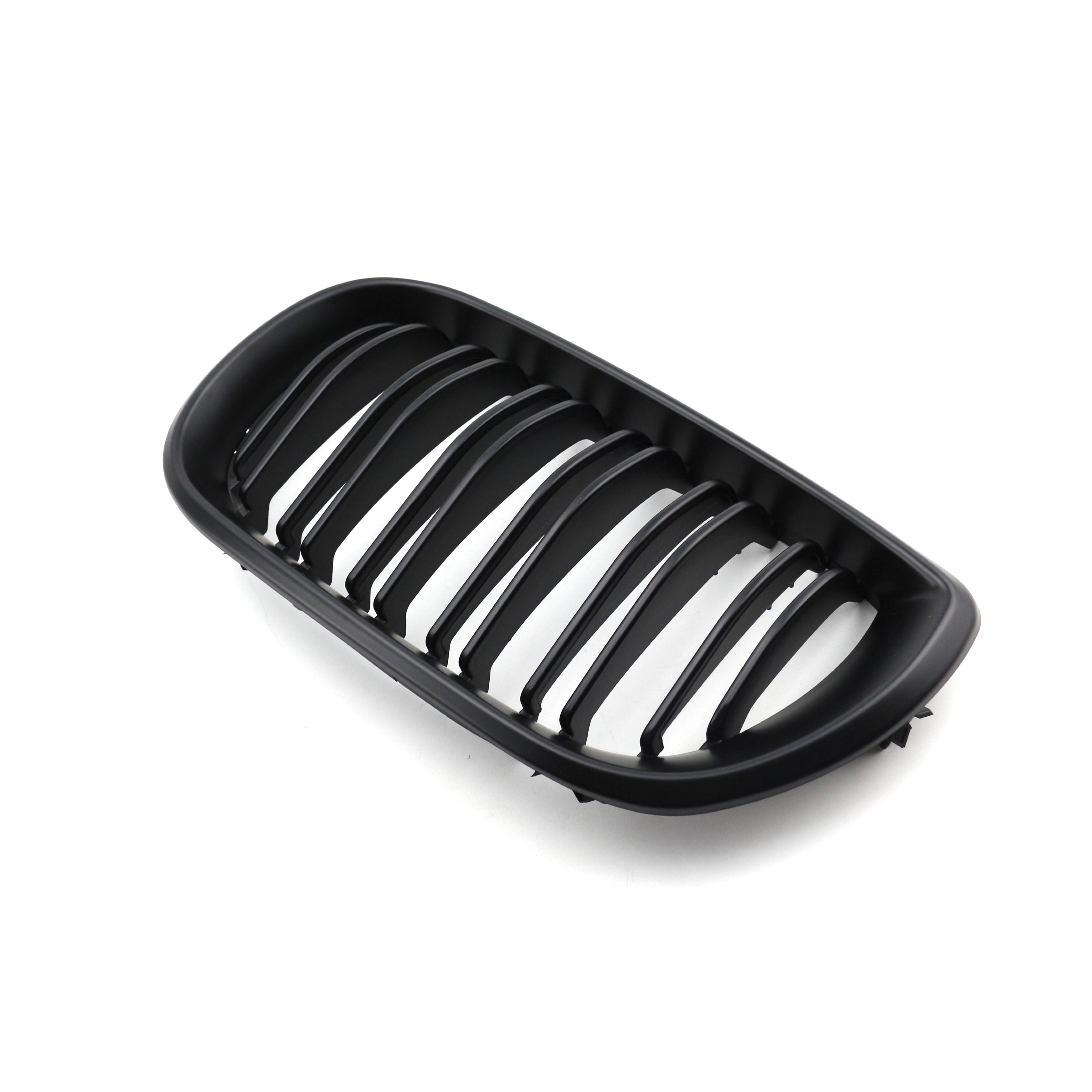 Auto Parts Matte Black Dual Slat Restoration OEM Front Bumper Mesh Grille Car Front Grille Fit for BMW E46 2002-2004