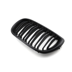 Auto Parts Matte Black Dual Slat Restoration OEM Front Bumper Mesh Grille Car Front Grille Fit for BMW E46 2002-2004
