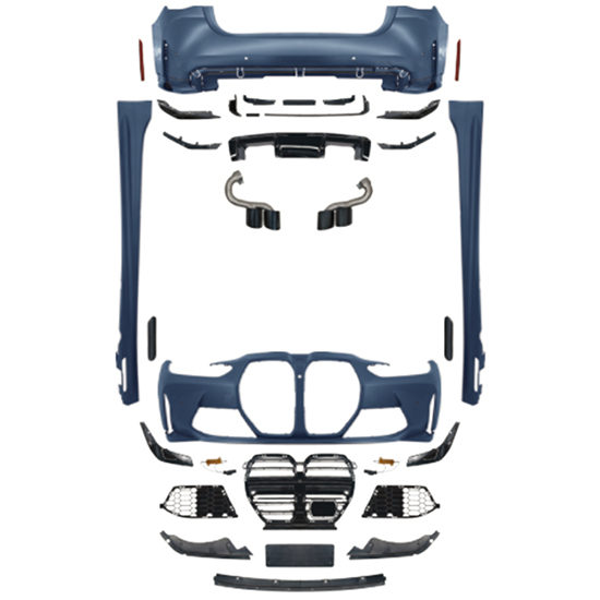 Auto Spare Parts Car Front Bumper Assy Grille Rear Diffuser Hood Bodykit for BMW 4 Series G22 G23 G26 Modified to M4 2020-2023
