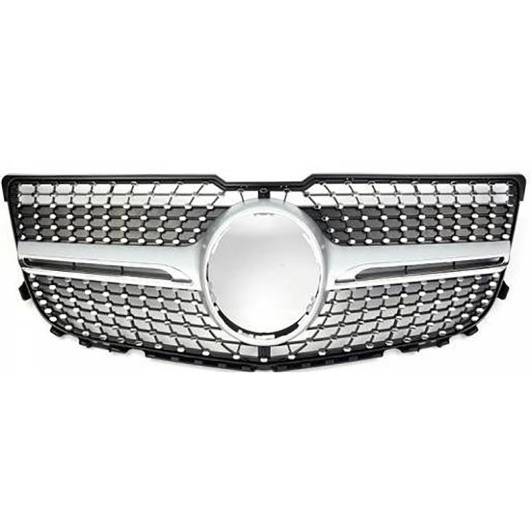 Diamond GTR Original Black Silver Car Front Grille Grills for Mercedes Benz GLK Class X204 2008-2012,www.hongyangcorp.com,Diamond GTR Original Black Silver Car Front Grille Grills for Mercedes Benz GLK Class X204 2008-2012