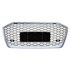 Car Auto Spare Parts Bodykit Grille for Audi A6 Upgrade to RS6 Silver 2019 2020 2021 2022 2023 2024,www.hongyangcorp.com,Car Auto Spare Parts Bodykit Grille for Audi A6 Upgrade to RS6 Silver 2019 2020 2021 2022 2023 2024