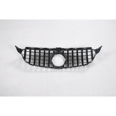 Car Bumper Grille Silver Front Grille for Mercedes Benz C Class W205 2015-2018 GTR Style,www.hongyangcorp.com,Car Bumper Grille Silver Front Grille for Mercedes Benz C Class W205 2015-2018 GTR Style