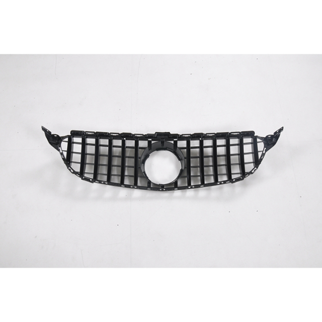 Car Bumper Grille Silver Front Grille for Mercedes Benz C Class W205 2015-2018 GTR Style,www.hongyangcorp.com,Car Bumper Grille Silver Front Grille for Mercedes Benz C Class W205 2015-2018 GTR Style