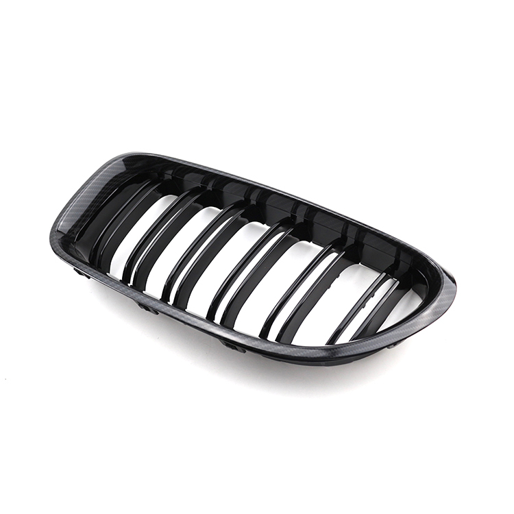 Auto Parts and Accessories Double Slat Gloss/Matte Black Carbon Look Car Front Grille for BMW 6 Series F12 F06  12-16