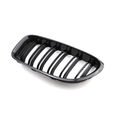 Auto Parts and Accessories Double Slat Gloss/Matte Black Carbon Look Car Front Grille for BMW 6 Series F12 F06  12-16