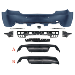 Auto Spare Parts Car Rear Bumper Assy Rear Diffuser Bodykit for BMW 5 Series E60 Modified to M-Tech 2008-2010