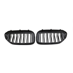 Car Parts Matte Black Dual Slat Design Front Bumper Mesh Radiator Grille Car Front Grille Fit for BMW G30 2017-2020,www.hongyangcorp.com,Car Parts Matte Black Dual Slat Design Front Bumper Mesh Radiator Grille Car Front Grille Fit for BMW G30 2017-2020