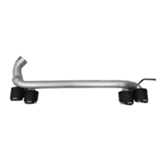 Car Auto Spare Parts Rear Bumper Assy Bodykit Exhaust Pipe for BMW 2 Series F22 Modified to M2CS 2014-2019 Carbon Fiber
