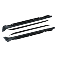Car Auto Spare Parts Bodykit Short Side Skirts for Audi A7 Upgrade to RS7 2019 2020 2021 2022 2023