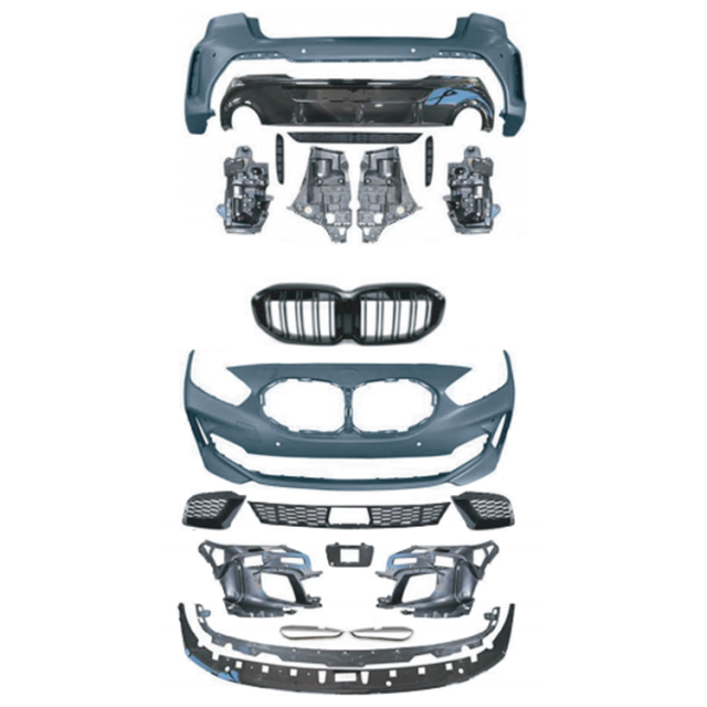 Vehicle Spare Parts Car Rear Diffuser Grille Bodykit Front Bumper for BMW 1 Series F40 Modified to M-Tech 2019-2023