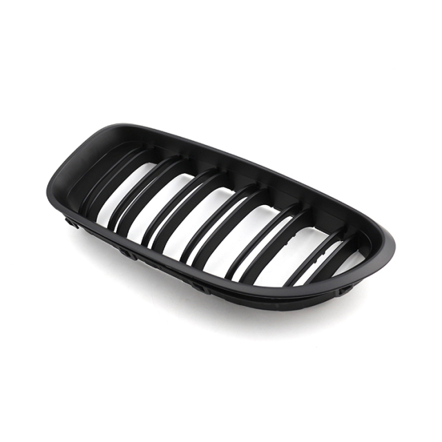 Matte Black Dual Slat Plastic Repair Front Bumper Mesh Guard Grille Car Grille for BMW Series 6 F06 F12 2012-2016