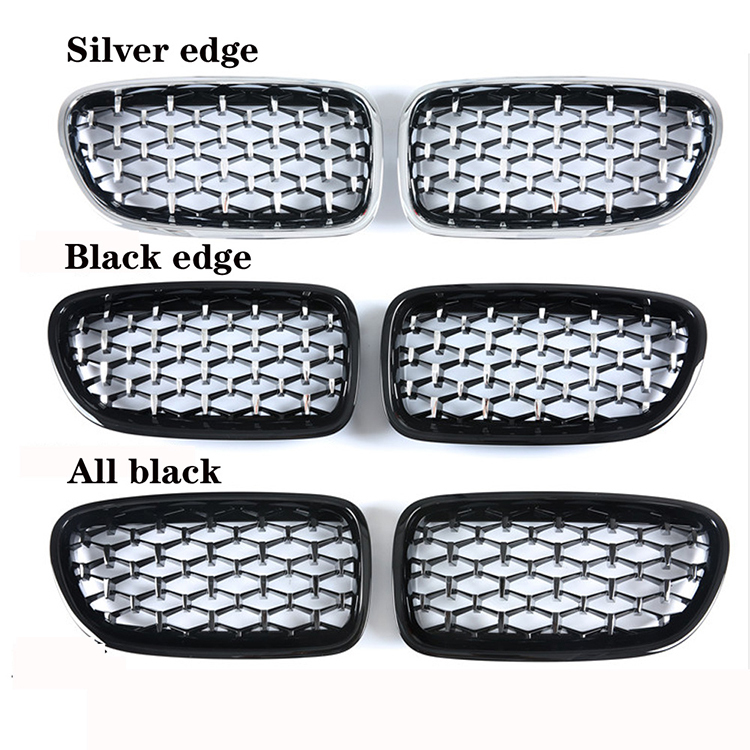 Car Exterior Accessories Diamond Style Auto Front Bumper Grille Chrome for BMW 5 Series F10 F18 2010-2017 Car Accessories