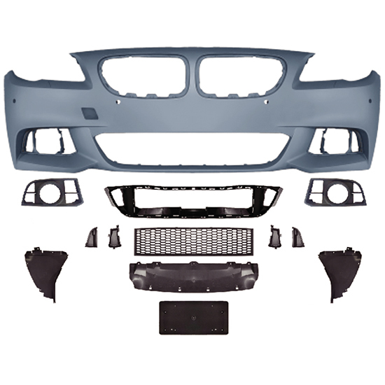 Auto Spare Parts Car Front Bumper Assy Bodykit for BMW 5Series F10 F18  Modified to M-Tech 2015-2017 With Fog Lamp