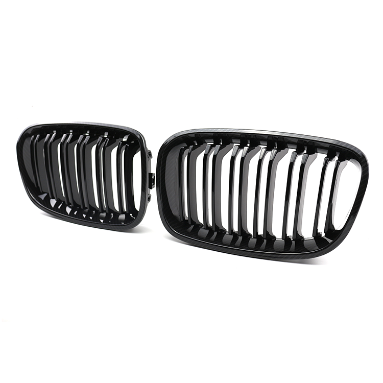 Auto Parts Repair Carbon Look Dual Slat Front Bumper Mesh Grille Car Front Grille Fit for BMW Series 1 F20 2012-2014,www.hongyangcorp.com,Auto Parts Repair Carbon Look Dual Slat Front Bumper Mesh Grille Car Front Grille Fit for BMW Series 1 F20 2012-2014