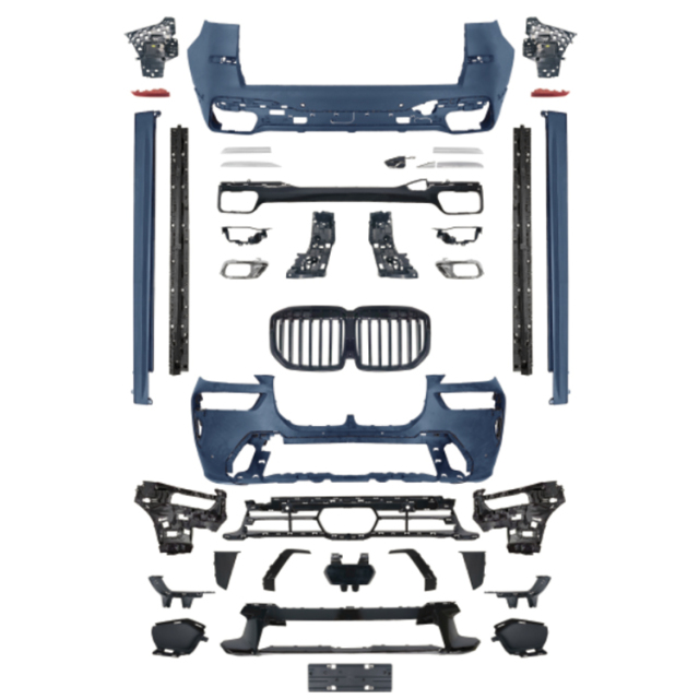 Car Auto Spare Parts Front Bumper Assy Grille Front Lip Spoiler Bodykit for BMW X7 Series G07 Modified to M-Tech 2023+,www.hongyangcorp.com,Car Auto Spare Parts Front Bumper Assy Grille Front Lip Spoiler Bodykit for BMW X7 Series G07 Modified to M-Tech 2023+