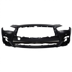 Car Parts Black W/I PDC Hole W/I Washer Hole Front Bumper Fit for Infiniti Q50 2014-2017 62022 85022