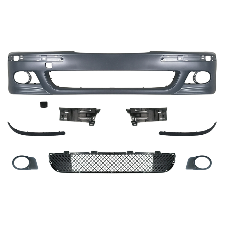 Auto Spare Parts Car Front Bumper Assy Grille Front Lip Spoiler Bodykit for BMW 5Series E39 Modified to M5 1996-2003