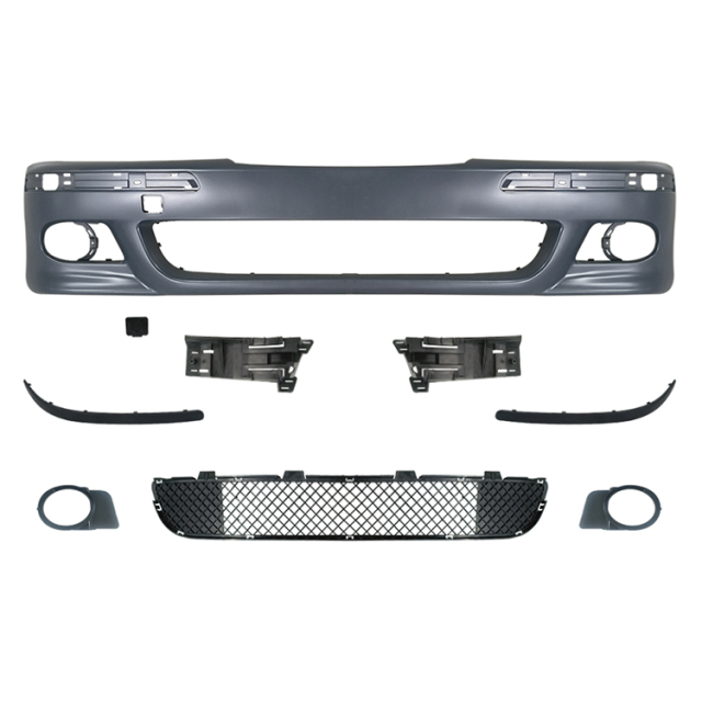 Auto Spare Parts Car Front Bumper Assy Grille Front Lip Spoiler Bodykit for BMW 5Series E39 Modified to M5 1996-2003