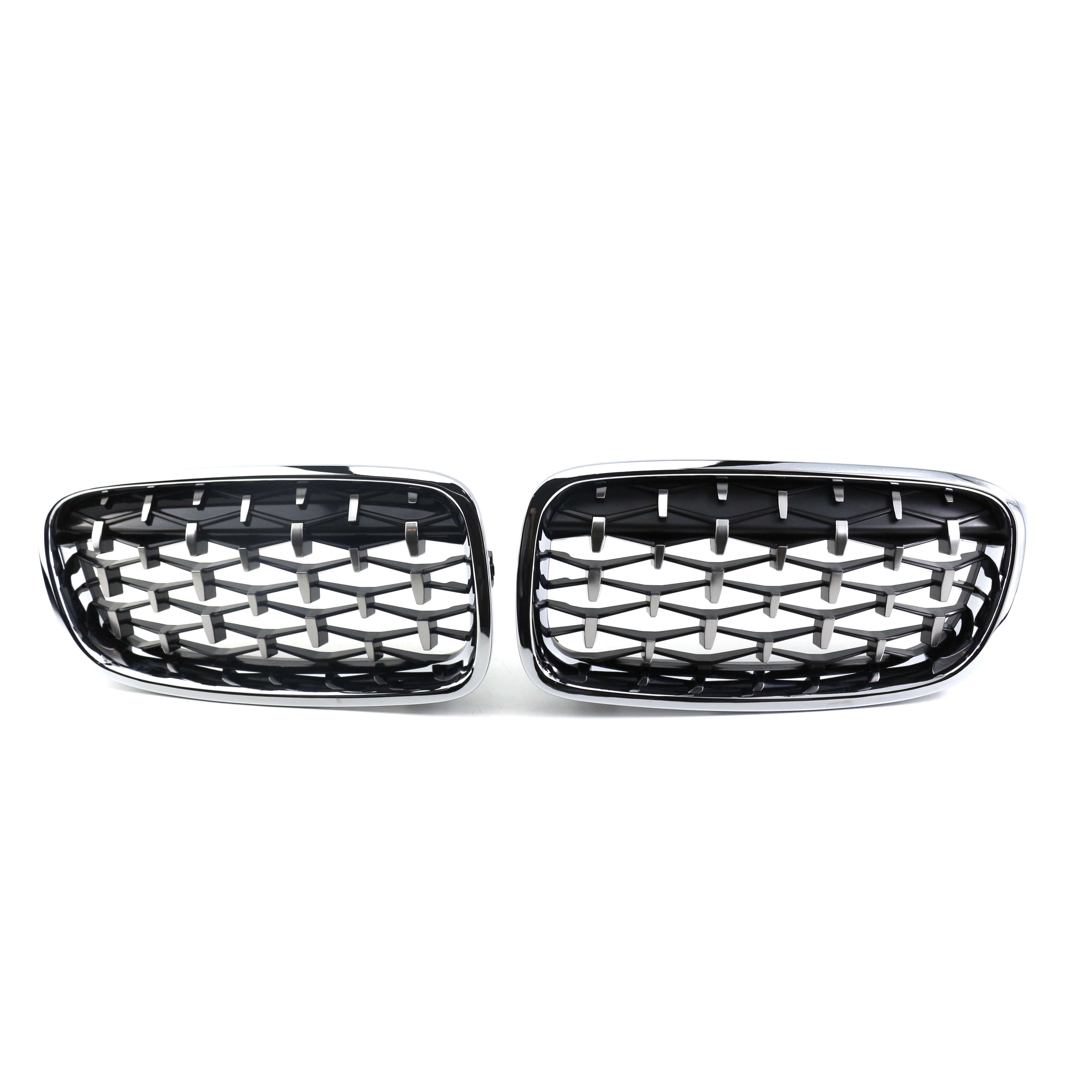 Upgrade Car Front Bumper Grille for BMW 3 Series F30/F35 Diamond Chrome Style 2012-IN