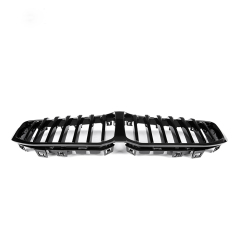 Hot Sale Auto Parts Gloss Black Single Slat Front Bumper Mesh Grille Car Front Grille Fit for BMW F40 Hatchback 2020