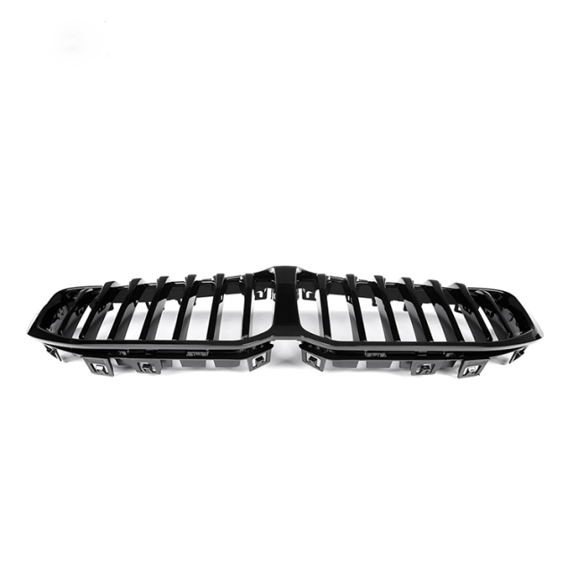 Hot Sale Auto Parts Gloss Black Single Slat Front Bumper Mesh Grille Car Front Grille Fit for BMW F40 Hatchback 2020
