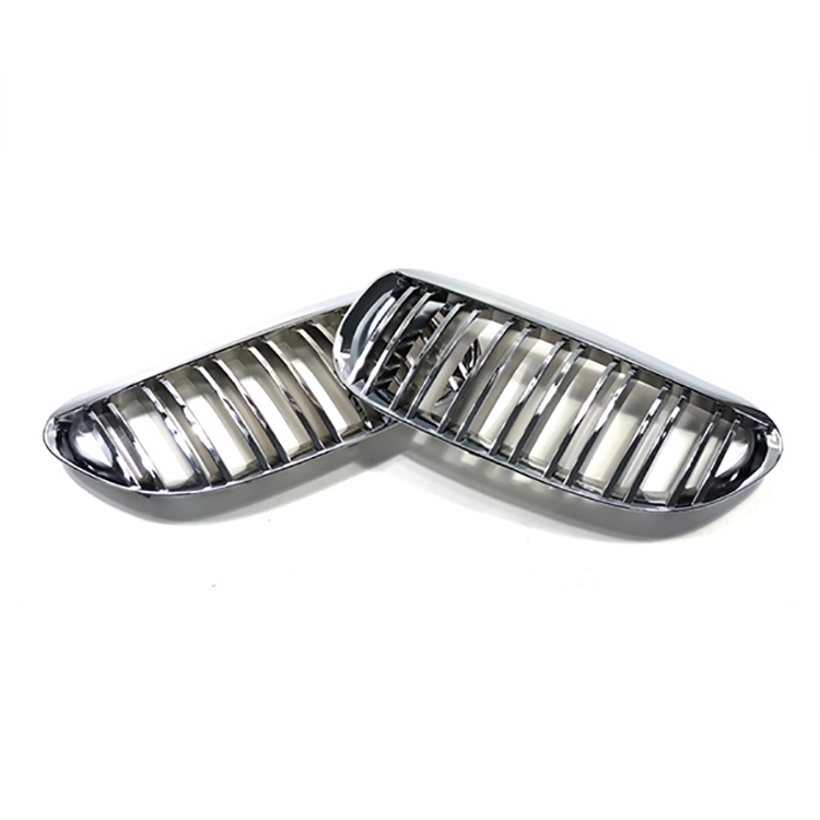 Car Exterior Accessories Auto Front Bumper Grille for BMW 6 Series E63 2006-2010 Double Slat Modification Easy Installation