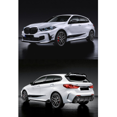 Auto Accessories MP Rear Spoiler Rear Diffuser Front Bumper Lip Side Skirts Body Kit for BMW 1 Series F40 2018