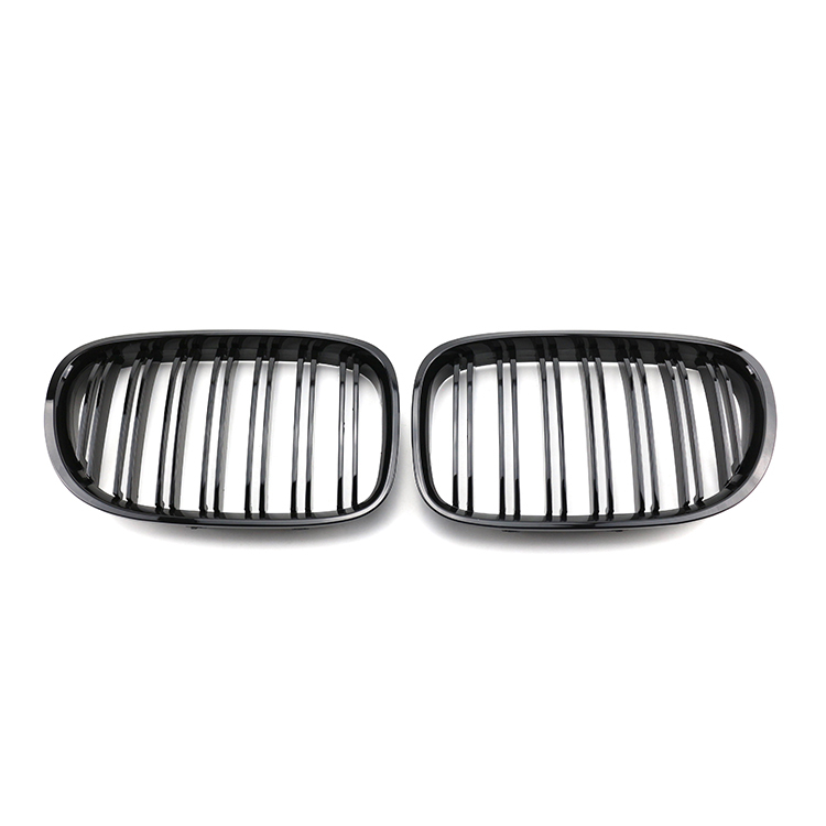 Wholesale Car Exterior Accessories Car Parts Double Slat Gloss/Matte Black Car Front Grille for BMW 7 Series F01 2008-2014
