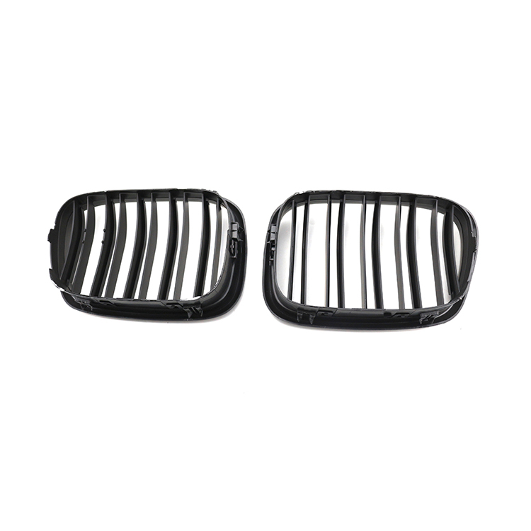 Car Body Kits Matte Black Dual Slat Inserts Front Bumper Mesh Grille Car Front Grille for BMW Series 5 E39 2002-2004,www.hongyangcorp.com,Car Body Kits Matte Black Dual Slat Inserts Front Bumper Mesh Grille Car Front Grille for BMW Series 5 E39 2002-2004