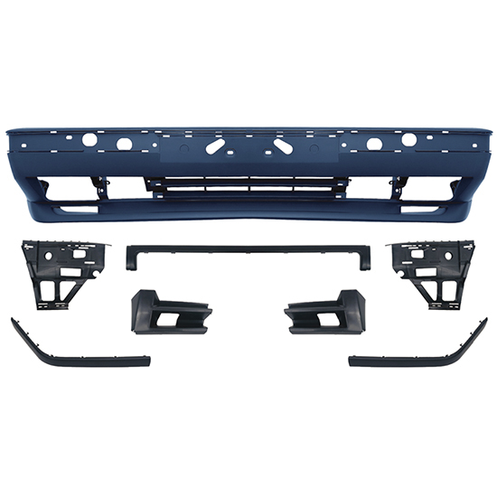 Auto Car Front Bumper Assy Grille Bodykit for BMW 5Series E34 Upgrade to M Tech/M5 1988-1995 Front Bumper Assy