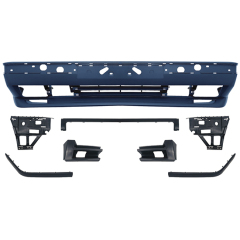 Auto Car Front Bumper Assy Grille Bodykit for BMW 5Series E34 Upgrade to M Tech/M5 1988-1995 Front Bumper Assy