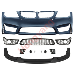 Car Body Kit Front Bumper Assy for BMW 3Series E90 Modified to M4 2005-2008 With Fog Lamp Hole Style